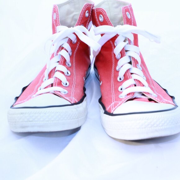 Converse Chuck Taylor Unisex M11.5 W13.5 Red High Top Sneakers - X9621 - Picture 10 of 11